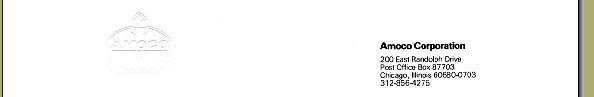 Amoco letterhead